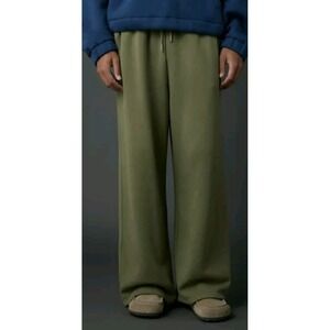 New Urban Outfitters Green Flare Leg Mid Rise Lounge Pants Womens Size Med Boho